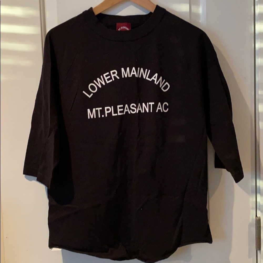 Black baseball shirt Mt Pleasant AC